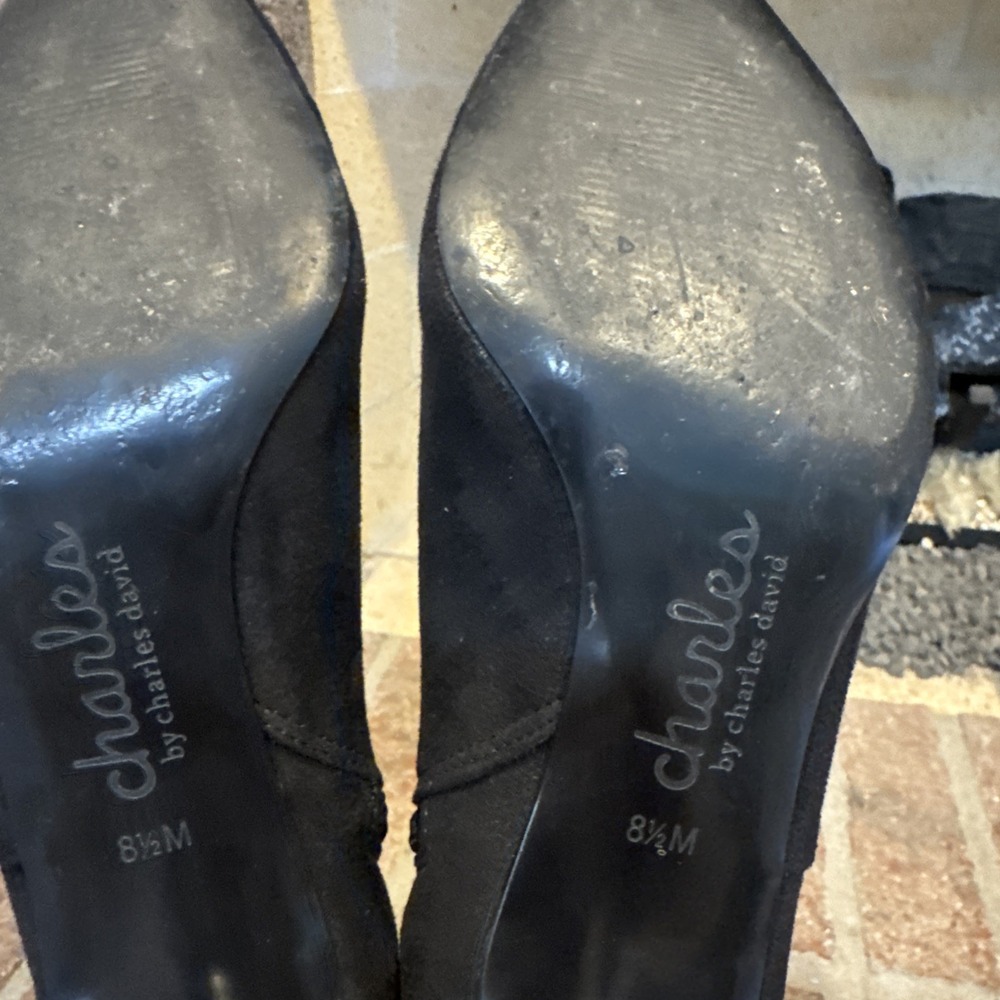 Charles by Charles David Amateur Ankle Bootie Pointed Toe Size 8.5 Black - Picture 10 of 14